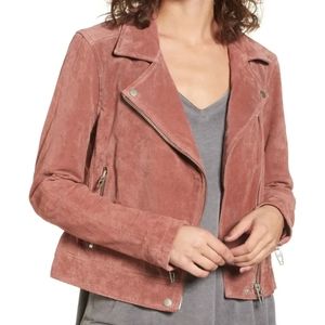 BLANKNYC Suede Coral Cedar Moto Jacket